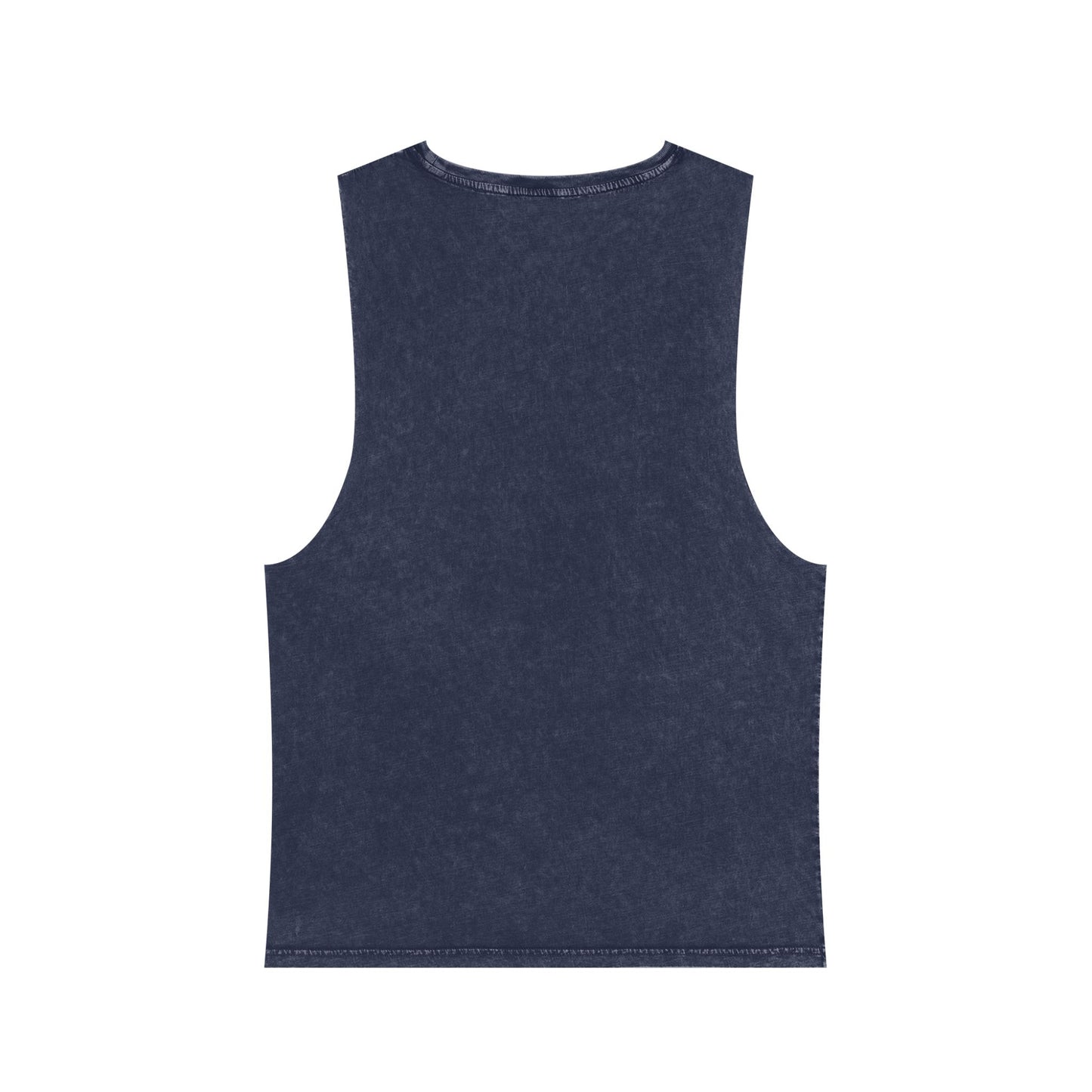 Unisex Stonewash Tank Top with Mountain Design