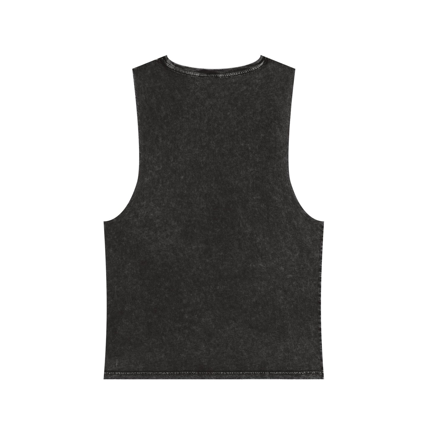 Unisex Stonewash Tank Top with Mountain Design