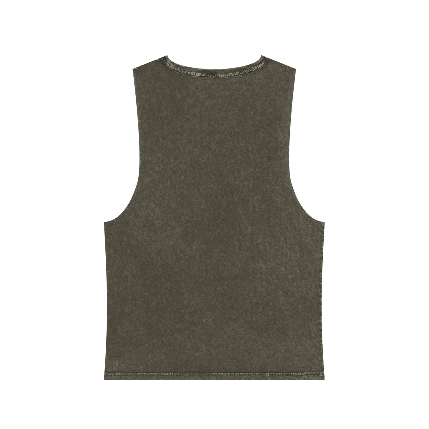 Unisex Stonewash Tank Top with Mountain Design