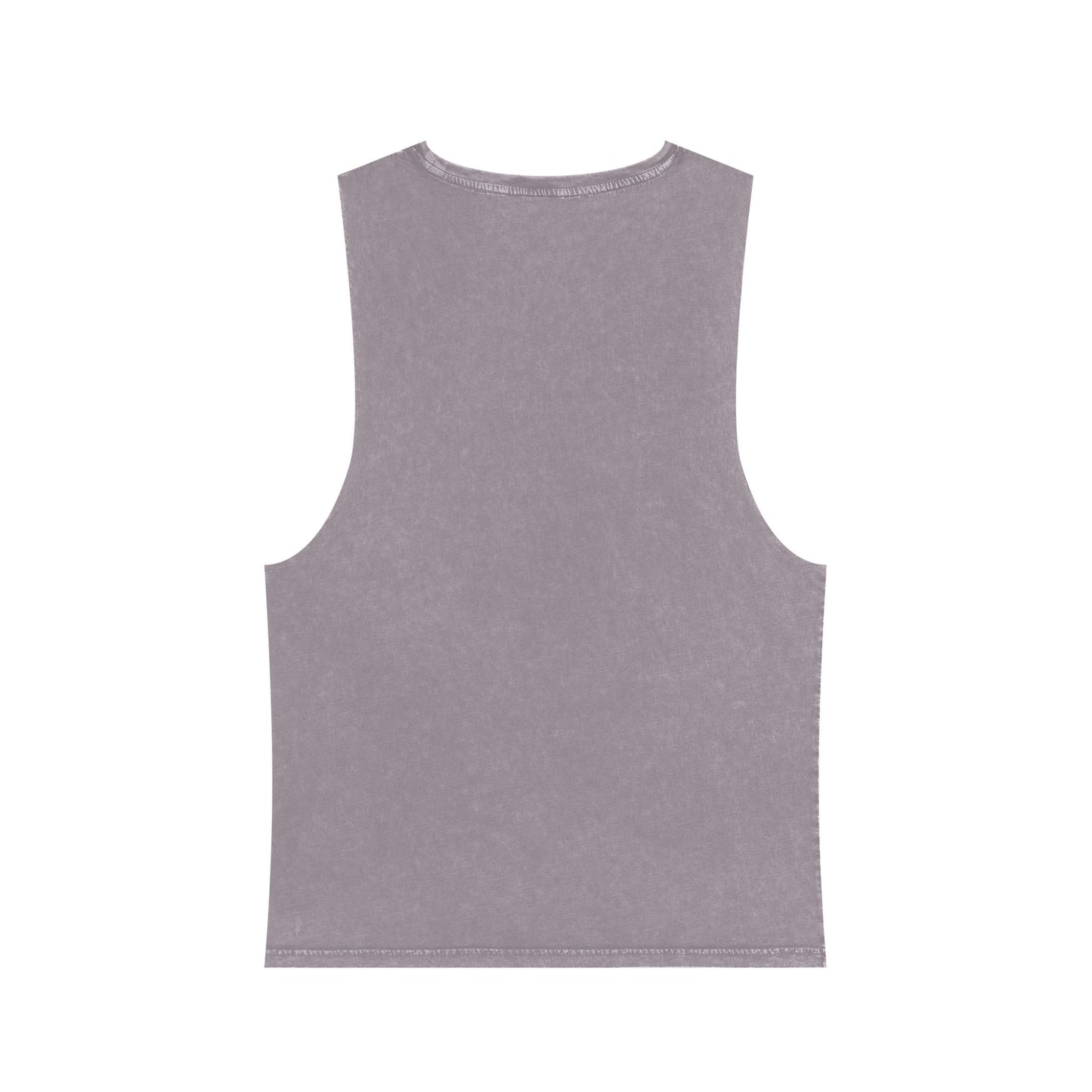 Unisex Stonewash Tank Top with Mountain Design