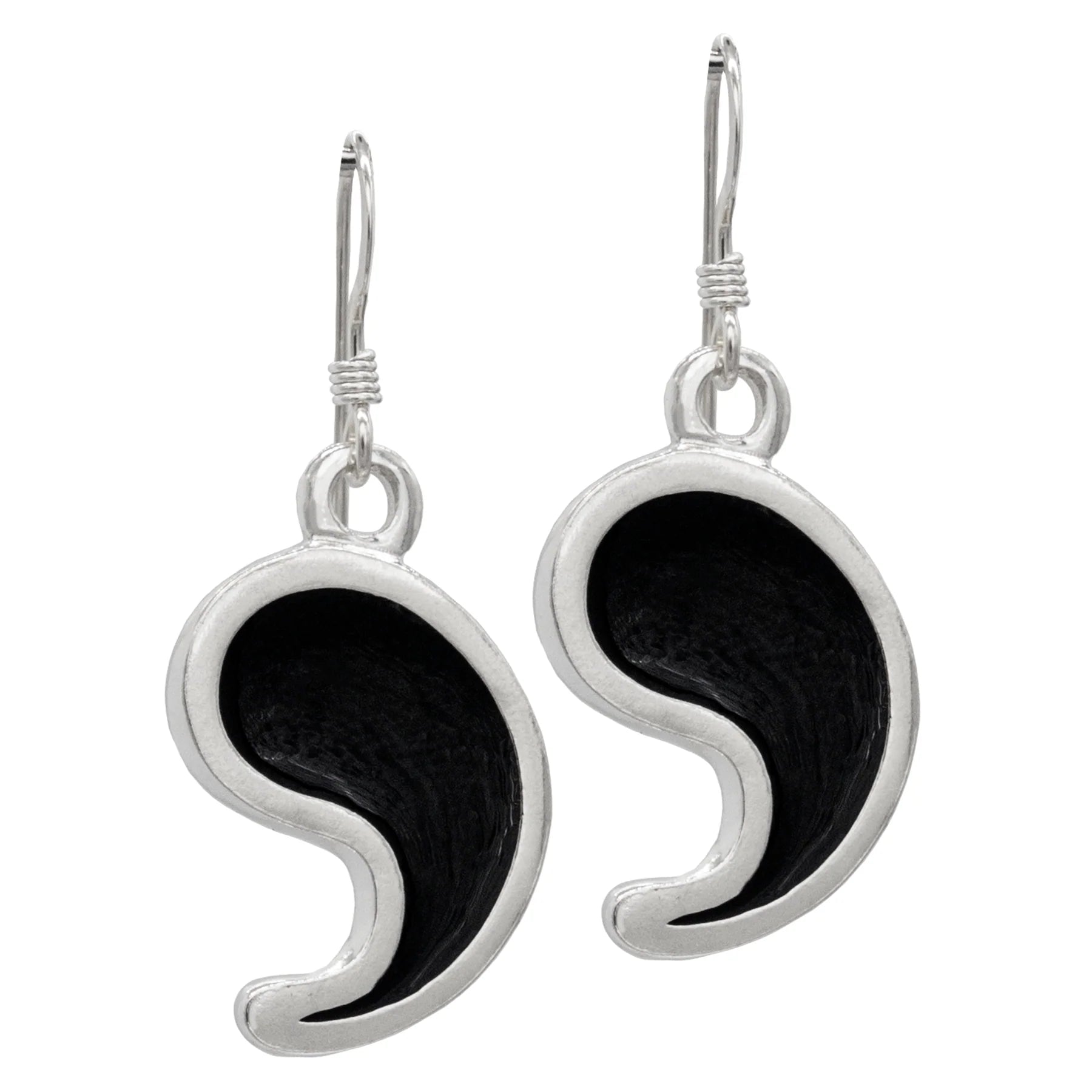 Official DRAGON S FANG EARRINGS ENAMELED STERLING SILVER