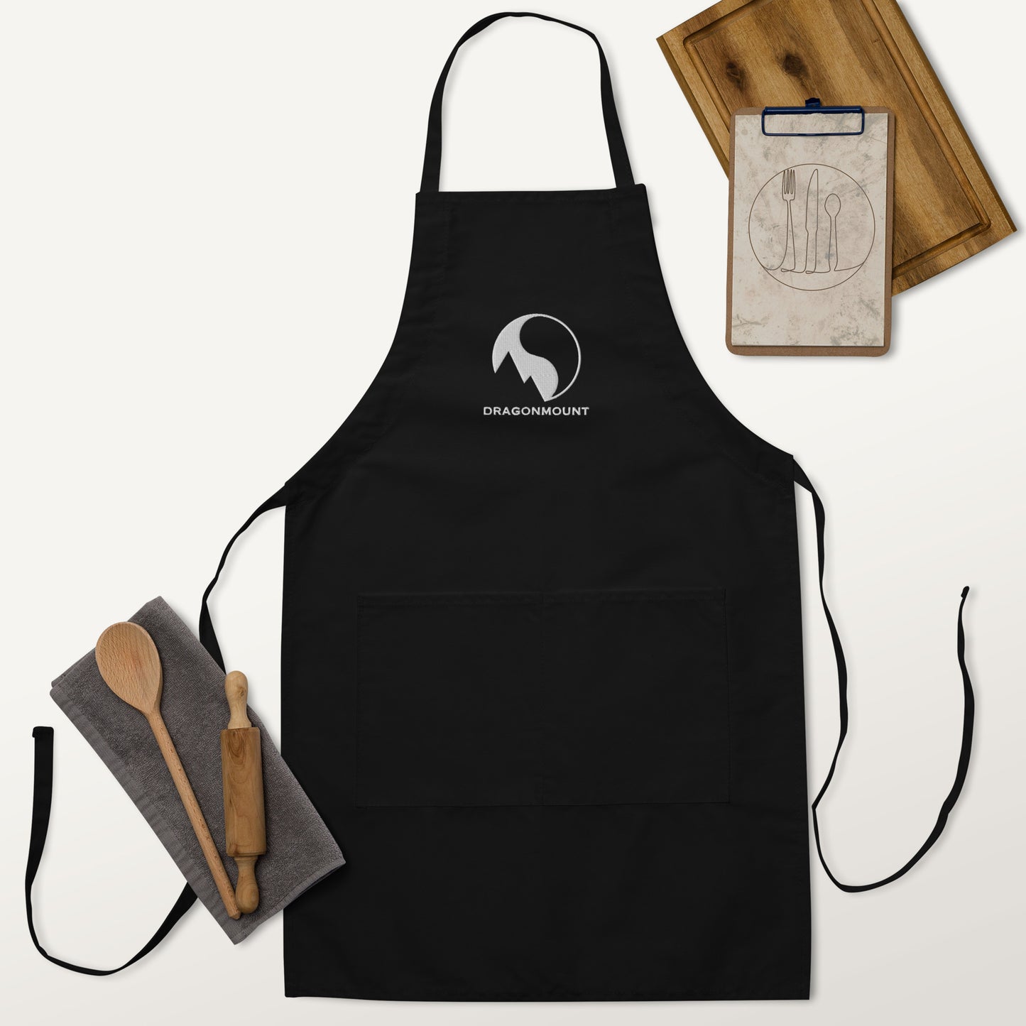 Dragonmount Embroidered Apron