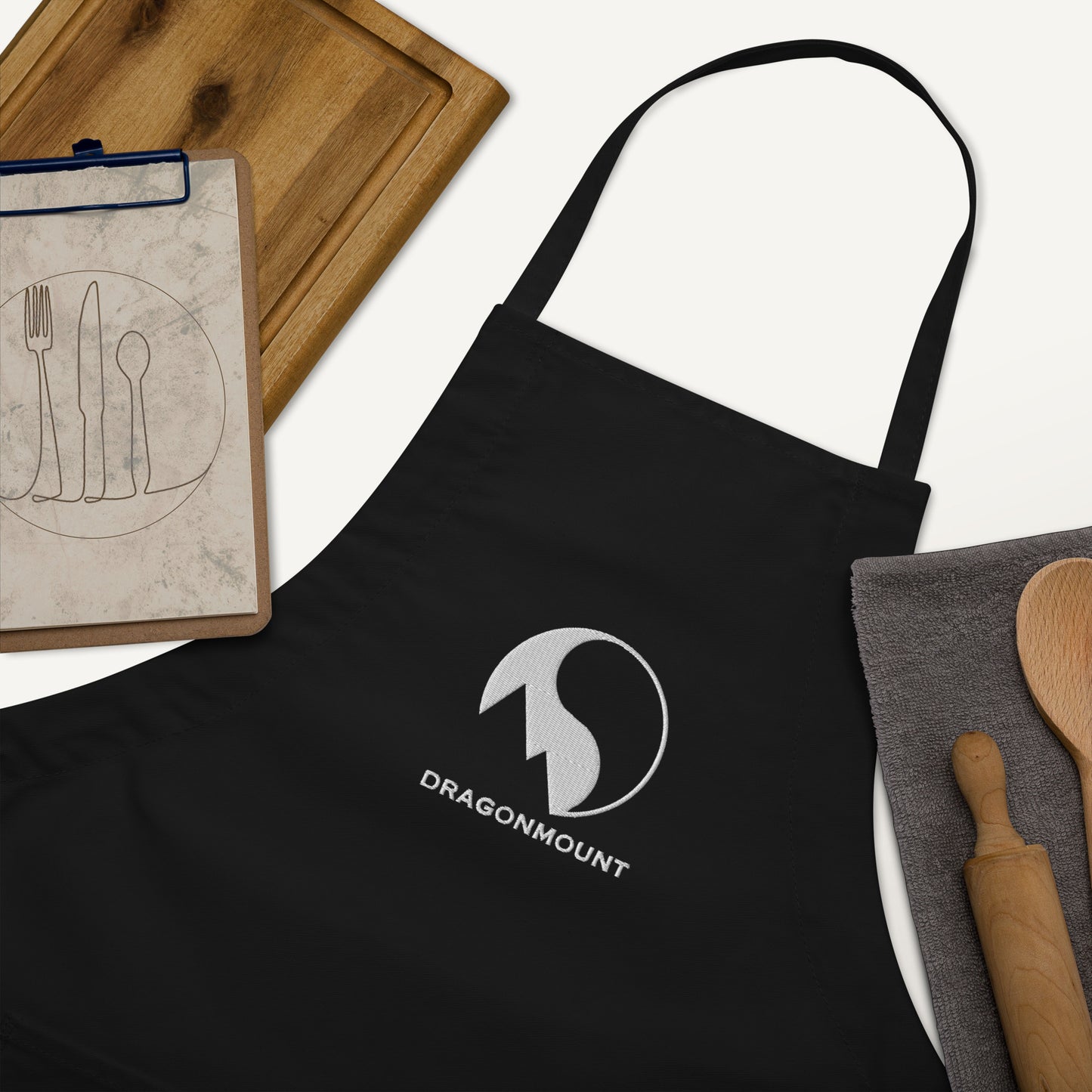Dragonmount Embroidered Apron