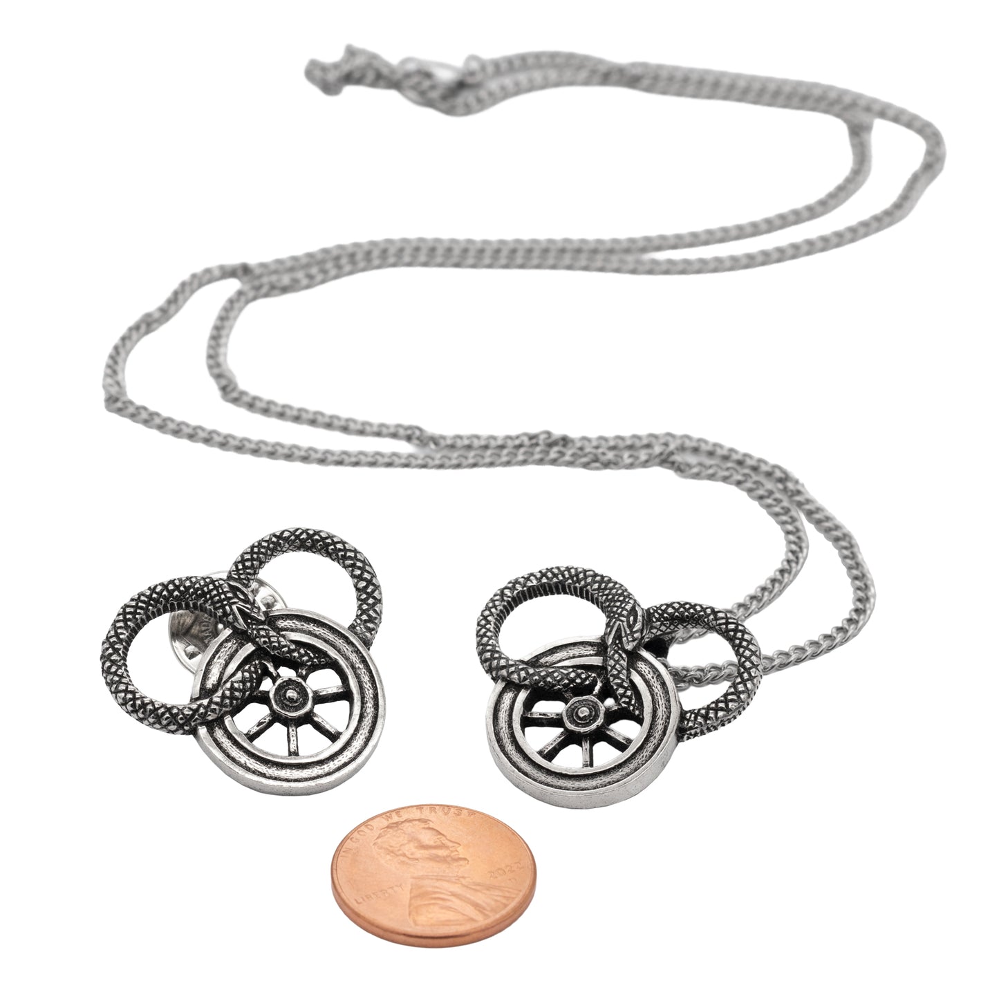 [Official] Snake and Wheel Lapel Necklace