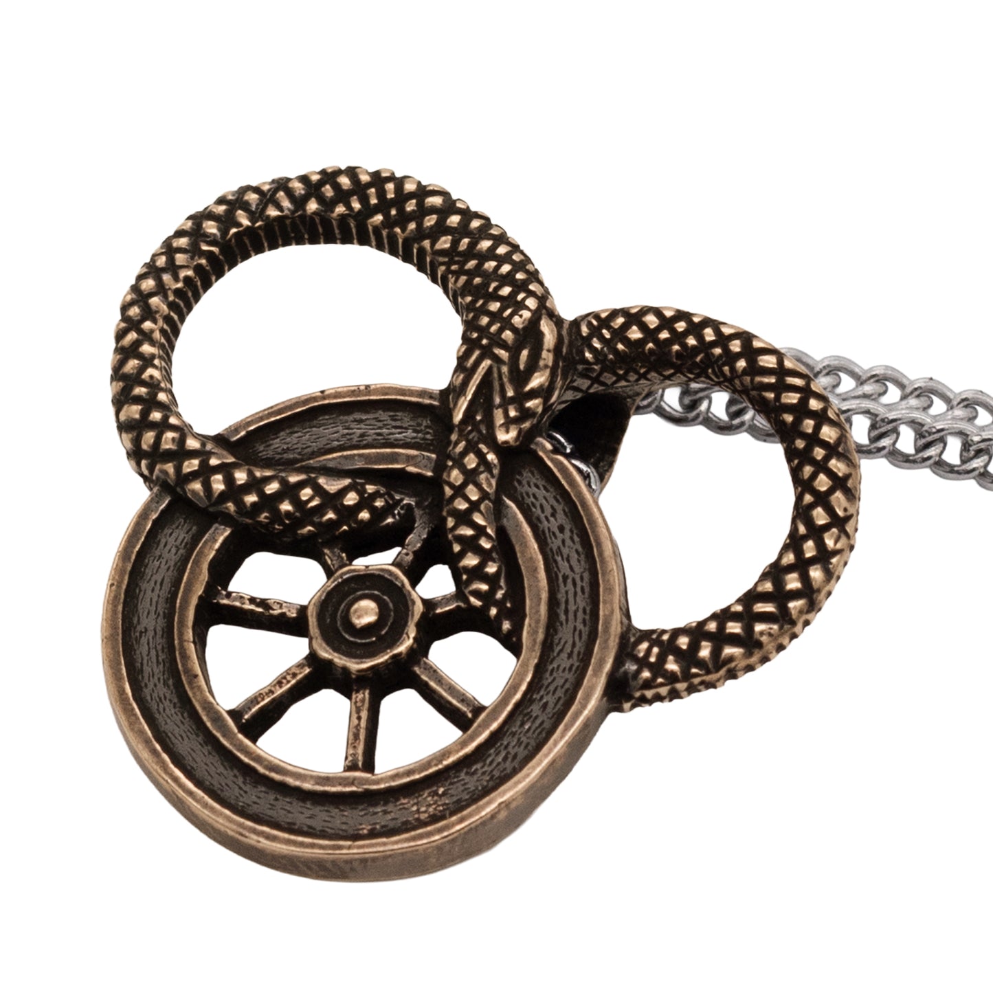 [Official] Snake and Wheel Lapel Necklace